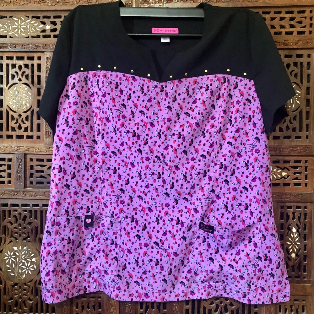 Betsey Johnson Scrub Top
